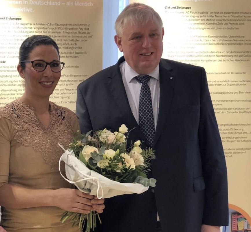 Auszeichnung 2017 im MAGS NRW neben Herrn Laumann